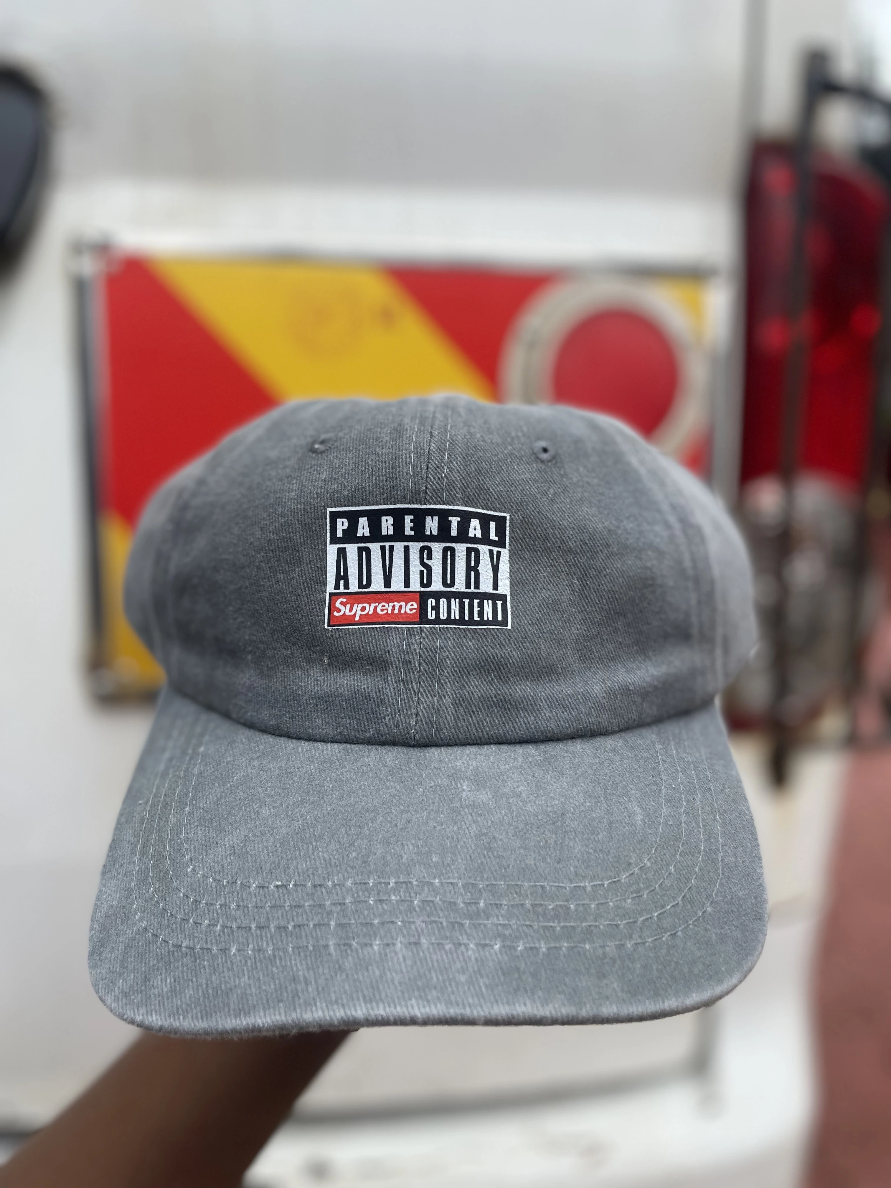 Parent Advisory Denim Hat
